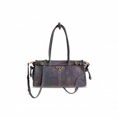 PRADA BONNIE MEDIUM SUEDE BAG 1BA426 (32*15.5*12cm) 